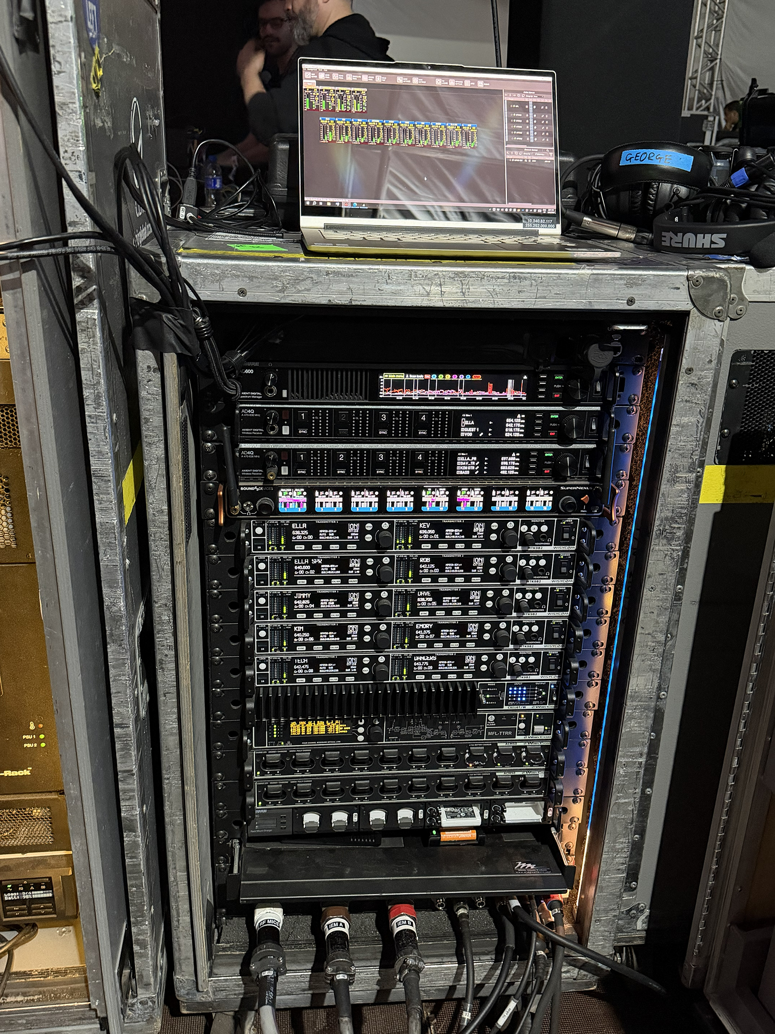Lorde Tour Wisycom Equipment Rack